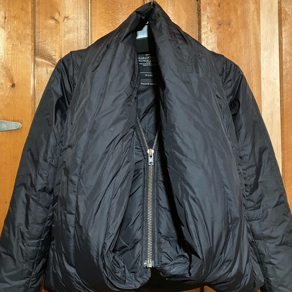 All Saints Puff Jacket. Super warm and lovely fit. Down jacket, retails @$650. - Picture 2 of 4